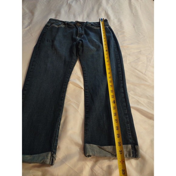 Zenobia Denim Jeans Size XL Cropped/ Cuffed Blue - Picture 6 of 7